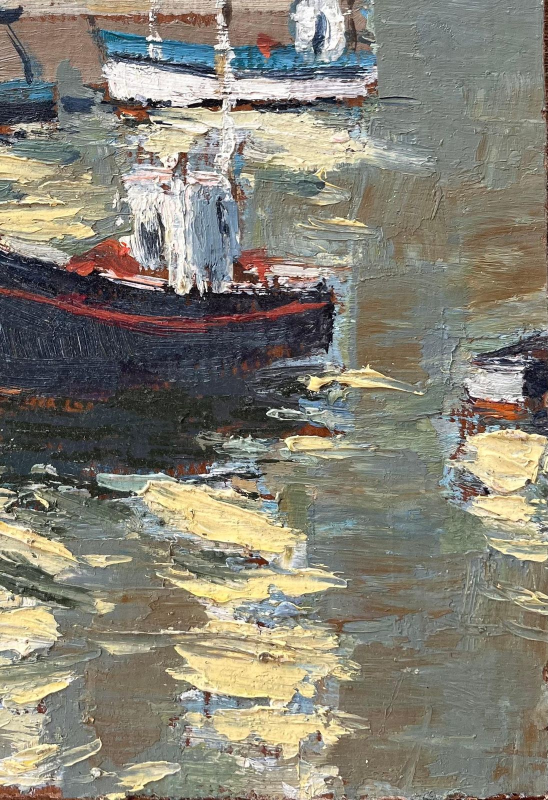 Fanch Lelimpressionist French Harbour Scene With Lighthouse And Fishing Boats At Piriac2000 photo 474.0