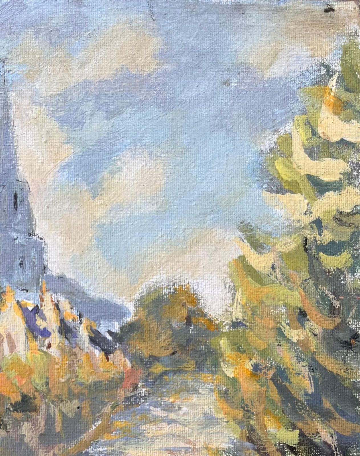 Fanch Lelfrench Impressionist Church Spire View In Lannion In Côtes D’armor Brittany2006 photo Art