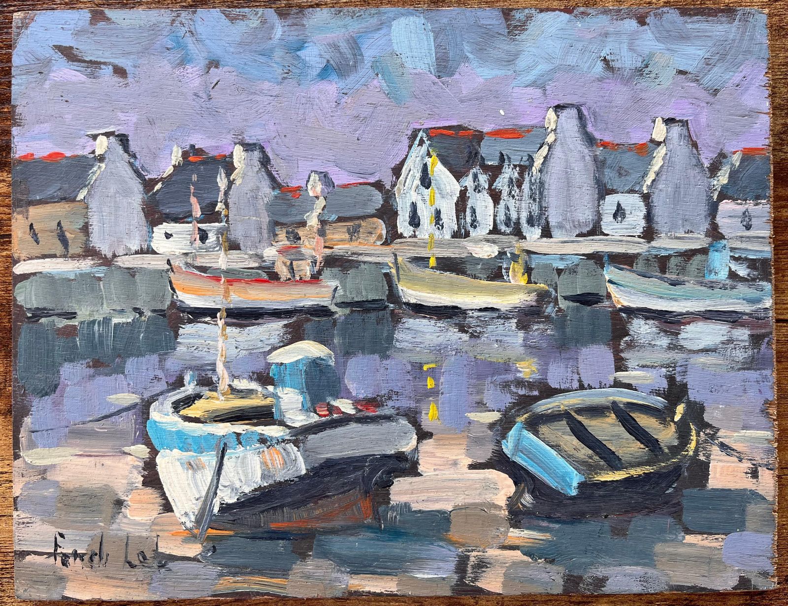 Fanch Lelle Port De Lannion Fishing Boats Moored In Brittany Harbour Fanch Lel 20002000 photo furniture