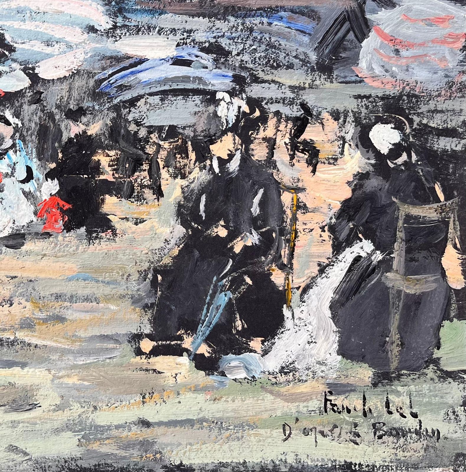 Fanch Lelimpressionist Seaside Scene After Eugène Boudin Normandy 1855 Style Painting2000 photo Art