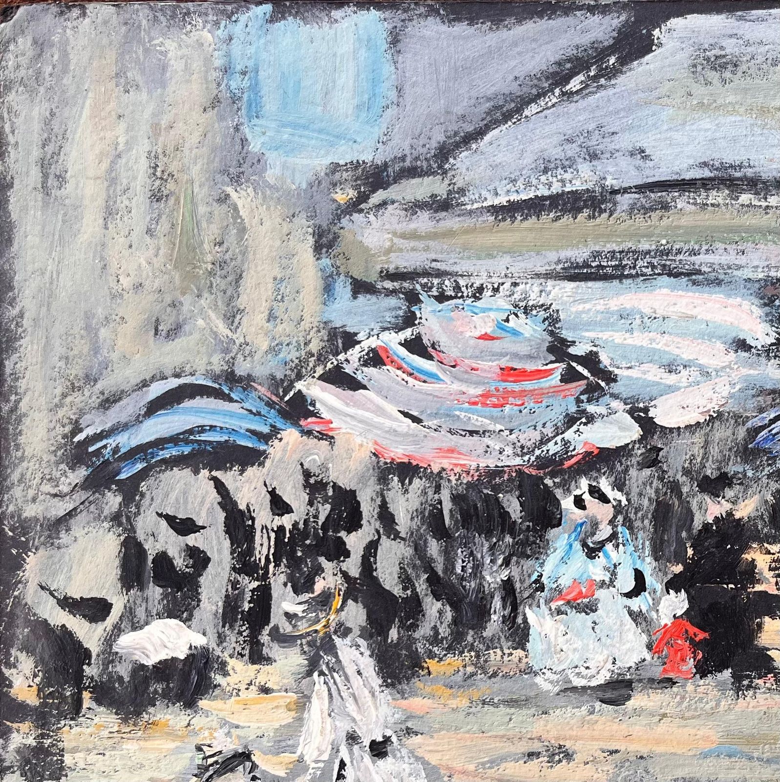Fanch Lelimpressionist Seaside Scene After Eugène Boudin Normandy 1855 Style Painting2000 photo 546.0
