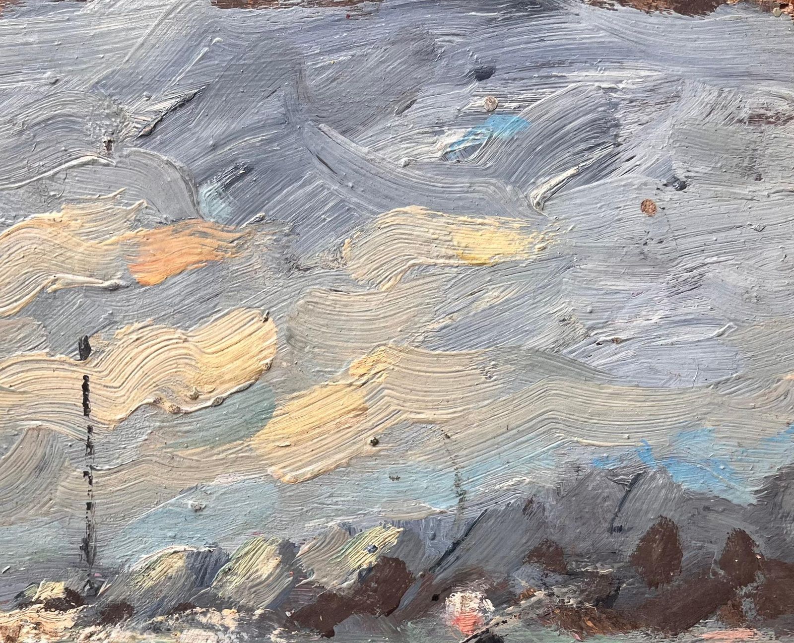 Fanch Lelmaui Bare Coastal Scene With French Fishermen In Stormy Weather By Fanch Lel photo vinterior
