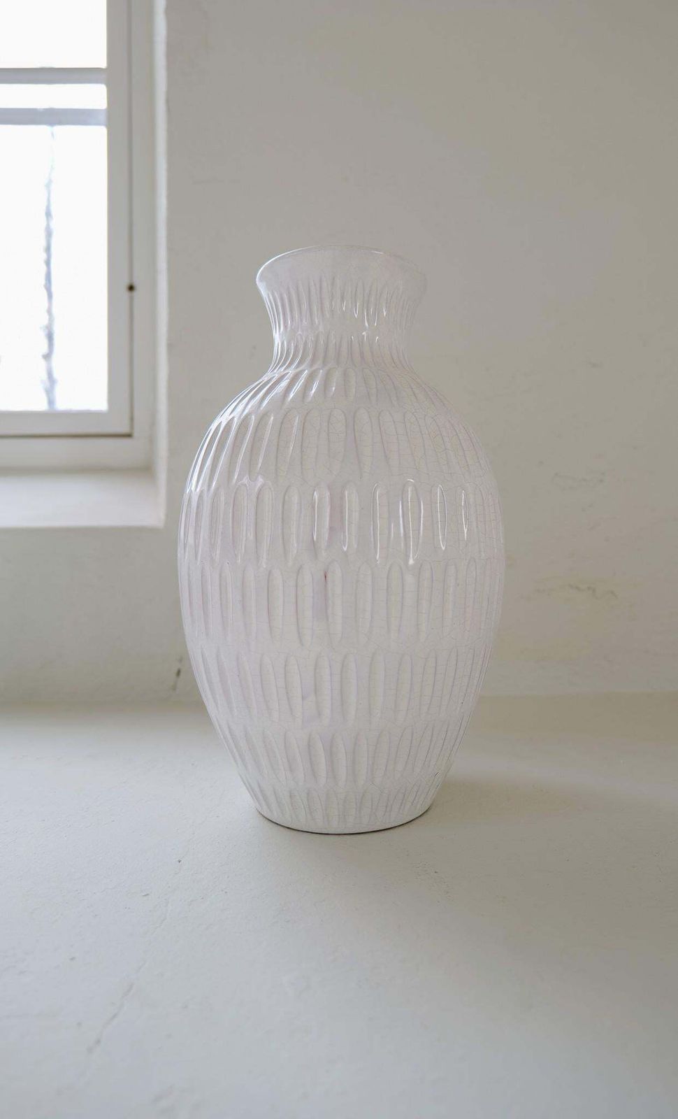 Art Deco Large Vase Ekeby Anna Lisa Thomson, 1940s, Sweden photo vintage