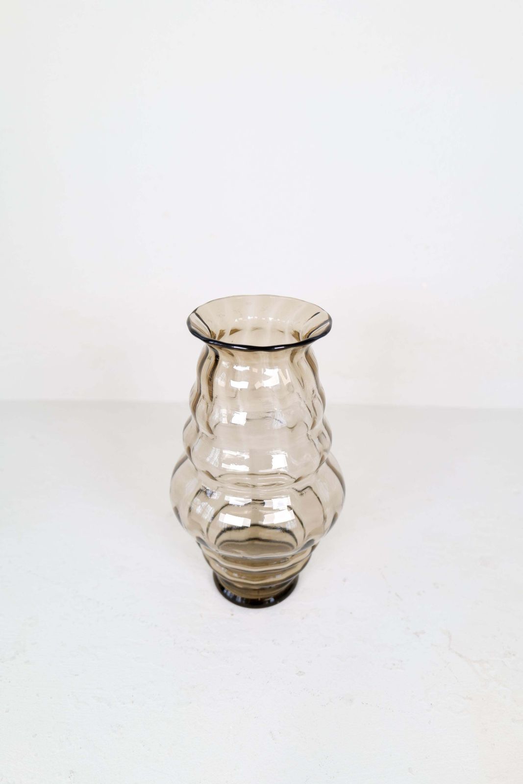 Art Deco / Swedish Grace Set Of 4 Glass Vessels Simon Gate Orrefors Sweden 1920s photo buy