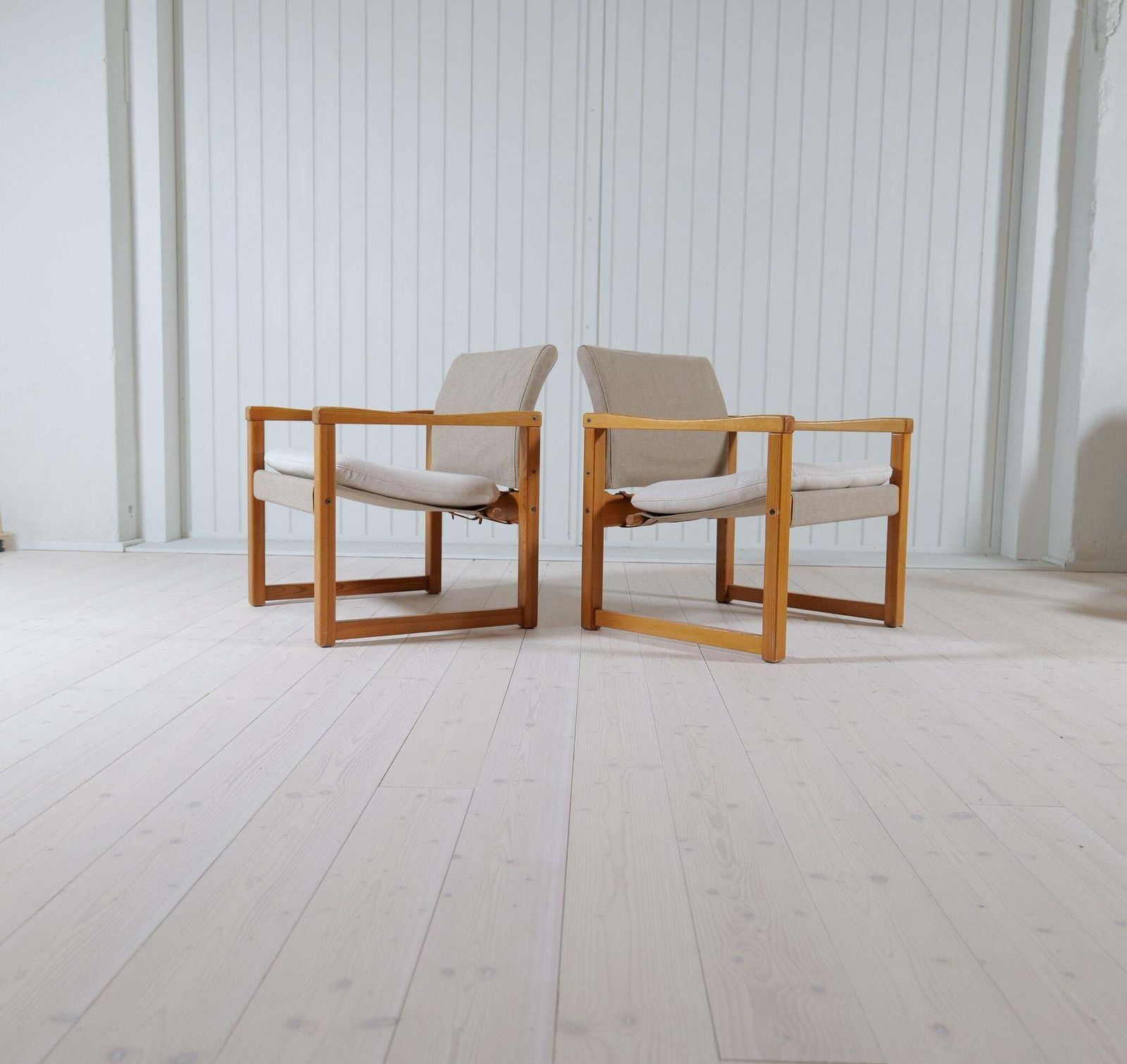 Midcentury Modern Karin Mobring Armchairs Model Diana By Ikea In Sweden, 1970s photo furniture