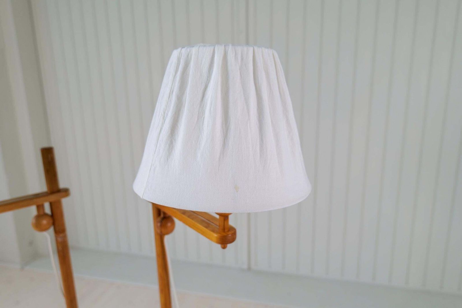 Lighting Scandinavian Modern Sculptural Floor Lamps In Pine, Yngve Ekström Sweden 1970s photo