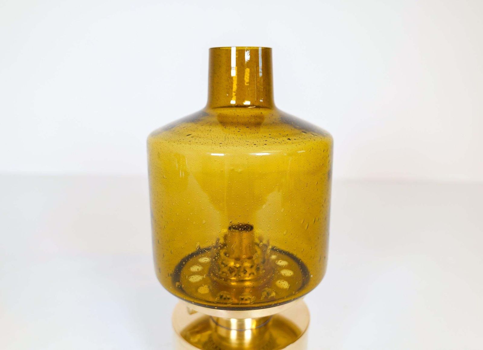 Hans Agne Jakobsson Oil Lamp Model L 47 In Brass And Glass, 1960s, Sweden photo buy