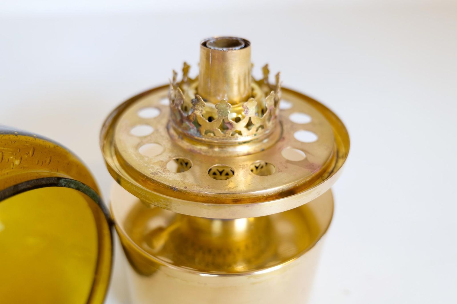 photo furniture Hans Agne Jakobsson Oil Lamp Model L 47 In Brass And Glass, 1960s, Sweden