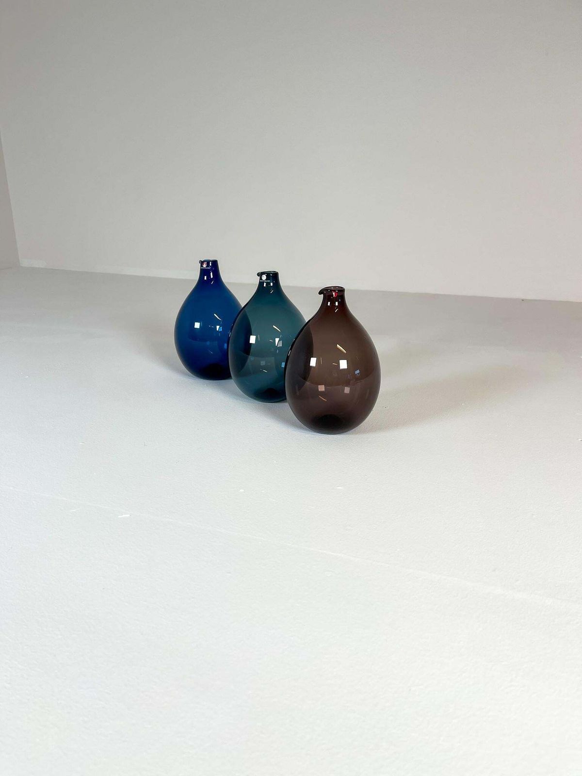 Midcentury Timo Sarpaneva Set Of 3 Bird Bottles / Vases Iittala photo vinterior