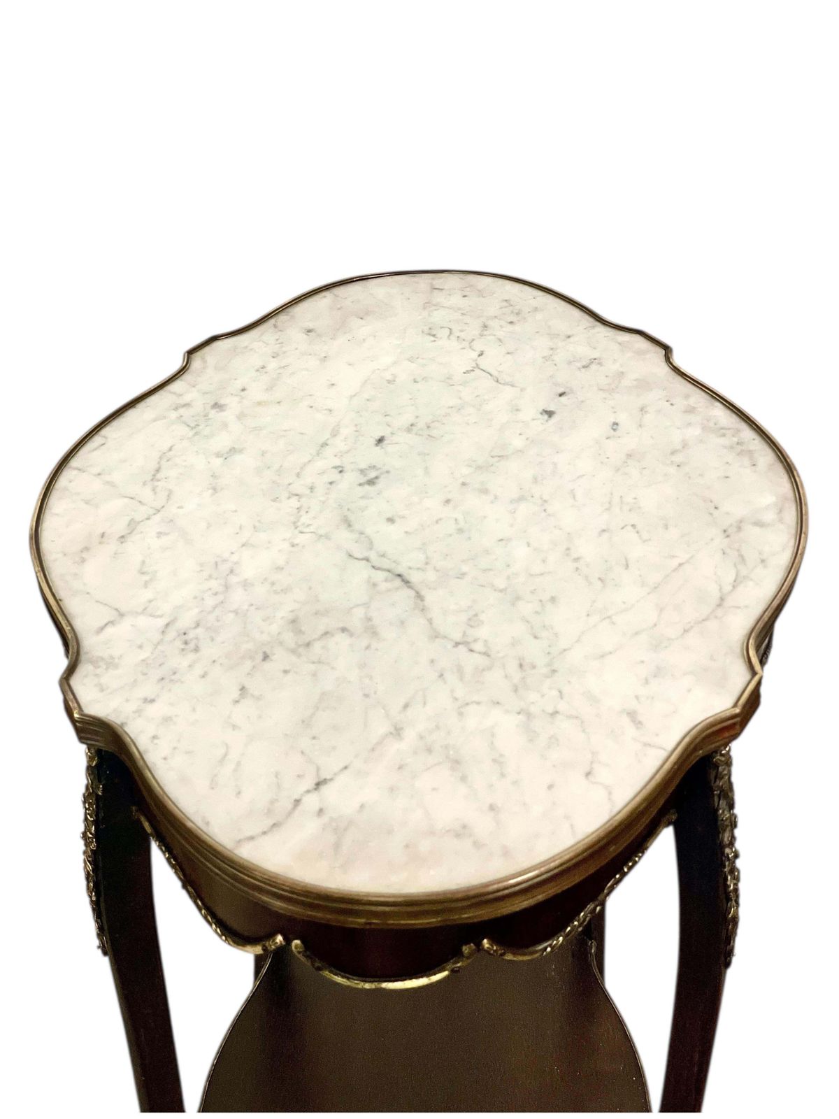 Furniture French Louis XV Style Center Table With Marble Top And Ormolu Mounts photo