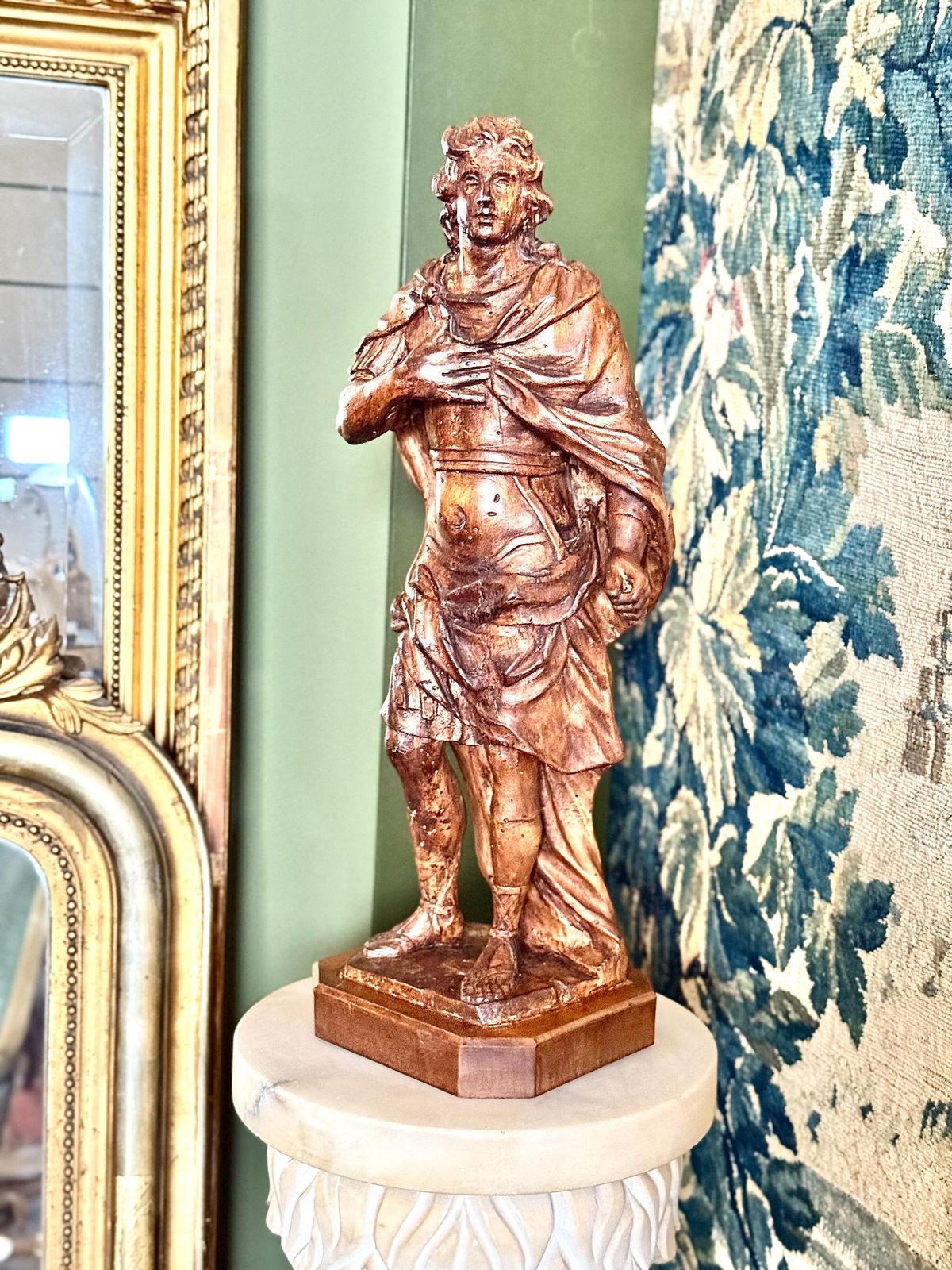 Rare 18th Century Limewood Sculpture Of A Royal Figure, Probably Roi Louis XV photo buy