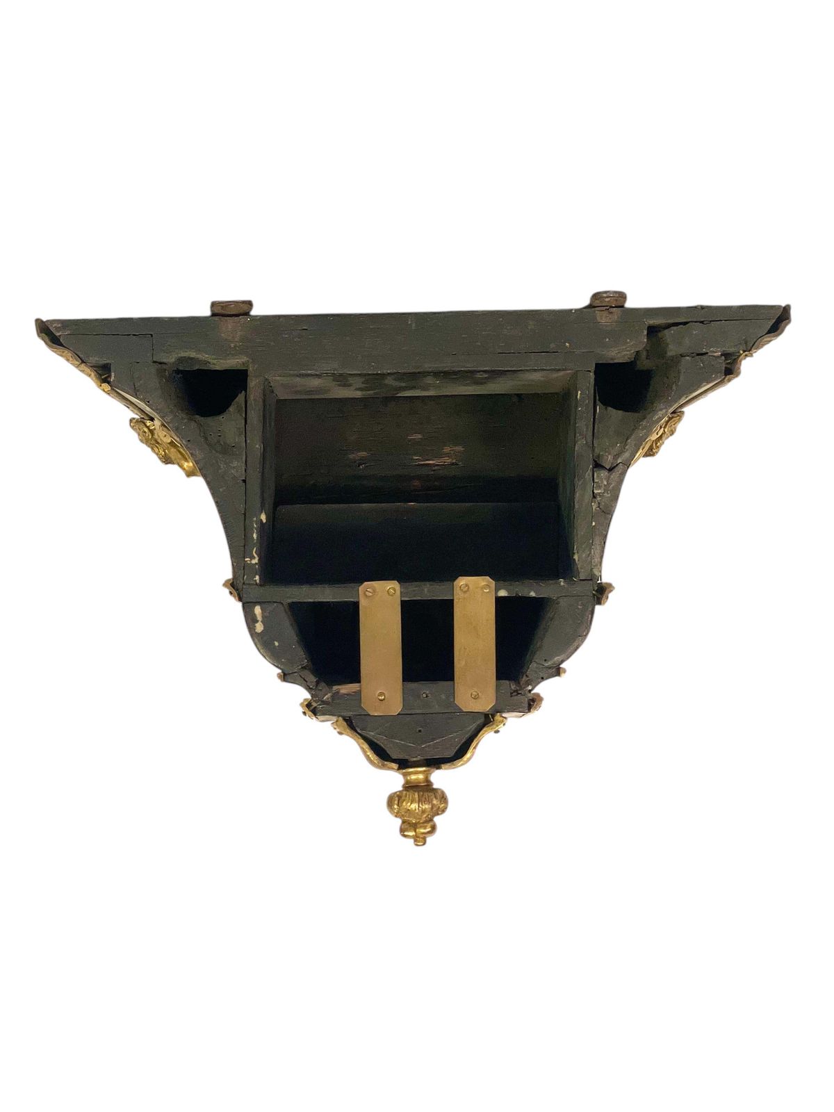 Furniture 19th Century Wall Bracket Console With Gilt Bronze Mask And Satyrs photo