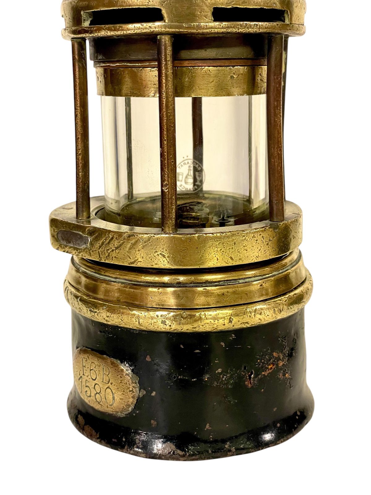 1879.0 Rare Arras Miner Lamps With Baccarat Crystal, Early 20th Century photo