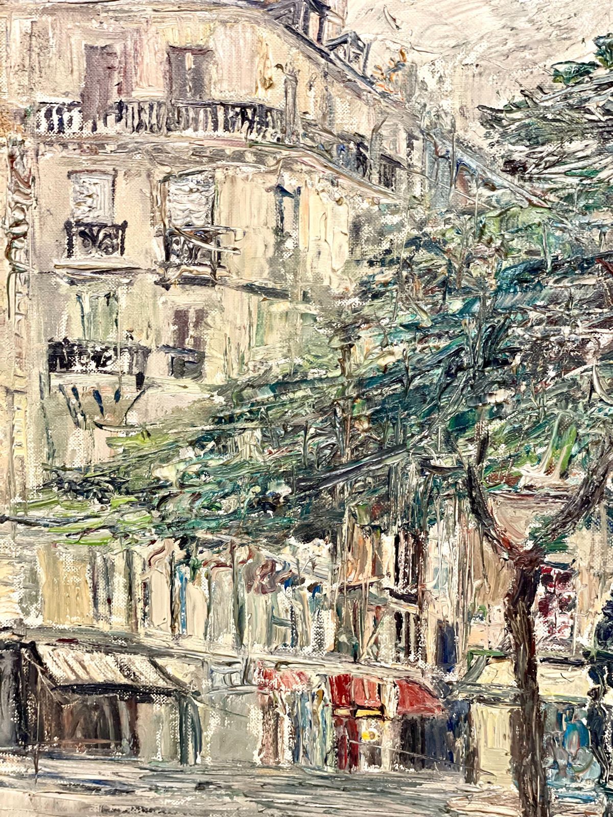 Oil Painting Of Montmartre, Paris 1968 – Signed Dalian photo Art
