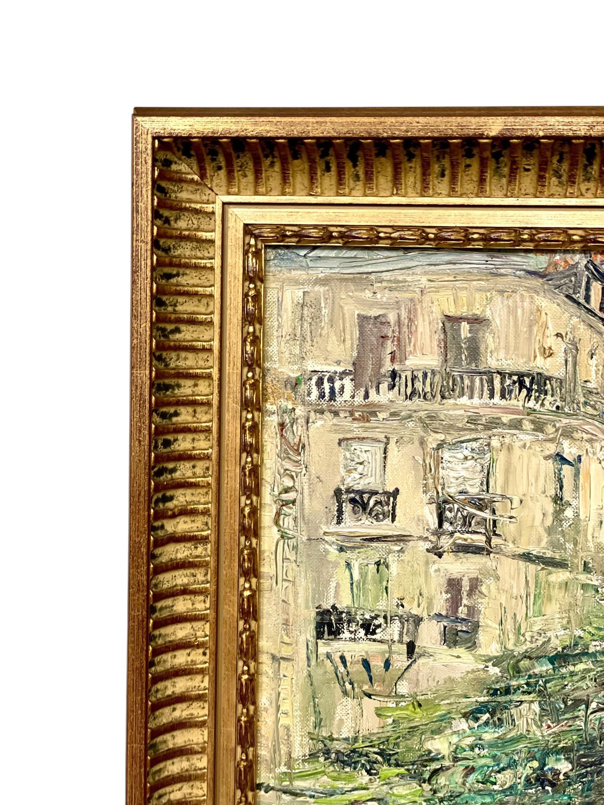 Oil Painting Of Montmartre, Paris 1968 – Signed Dalian photo vinterior