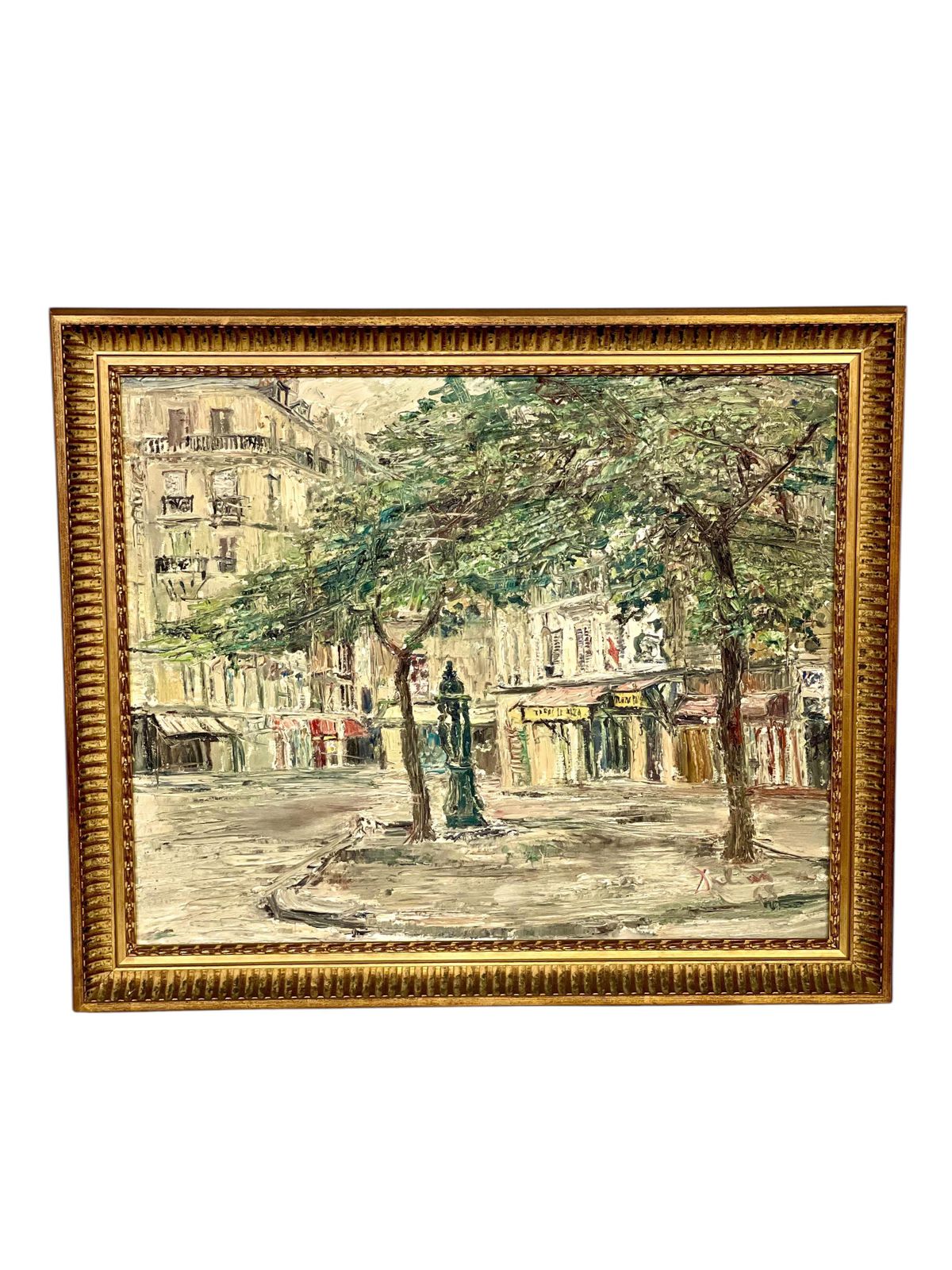 photo furniture Oil Painting Of Montmartre, Paris 1968 – Signed Dalian