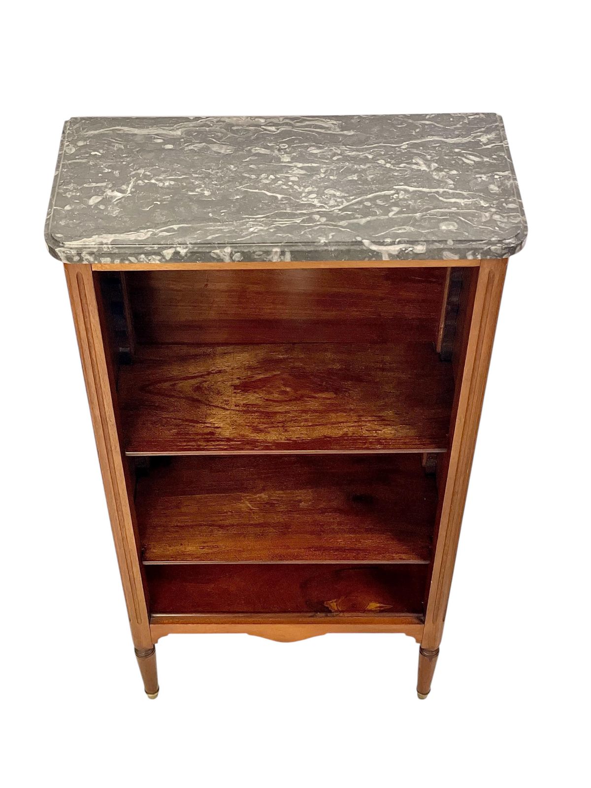 19th Century Walnut Bibus Or Book Case With Marble Top photo for sale