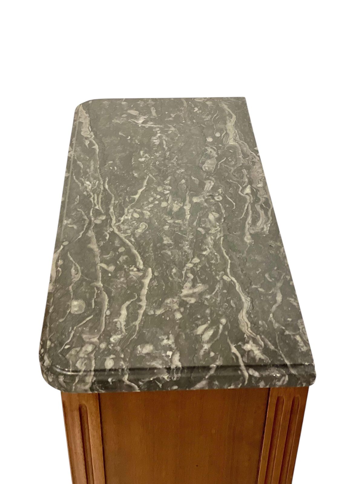 photo for sale 19th Century Walnut Bibus Or Book Case With Marble Top