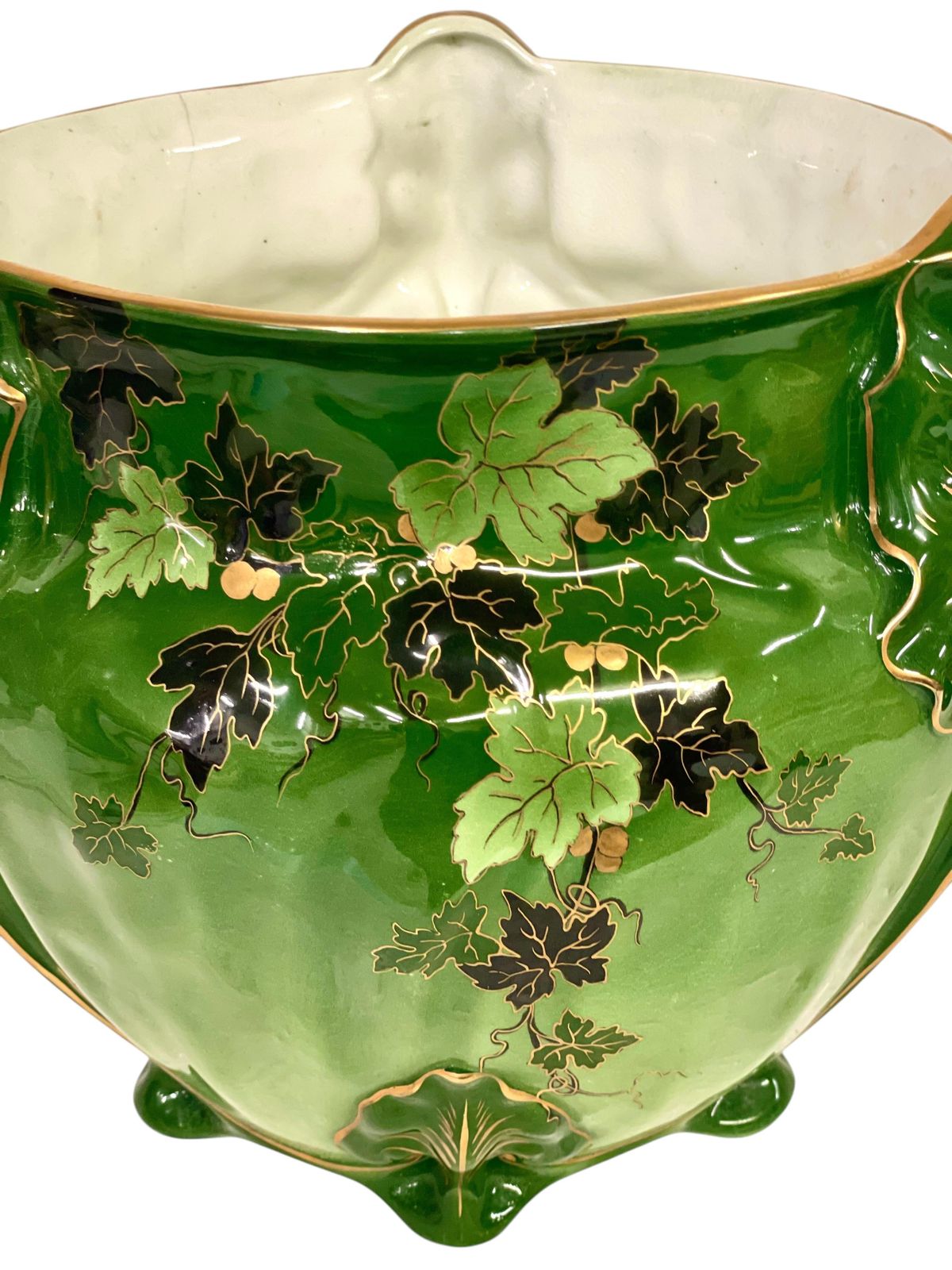 Early 20th Century Green Cachepot photo Home Decor