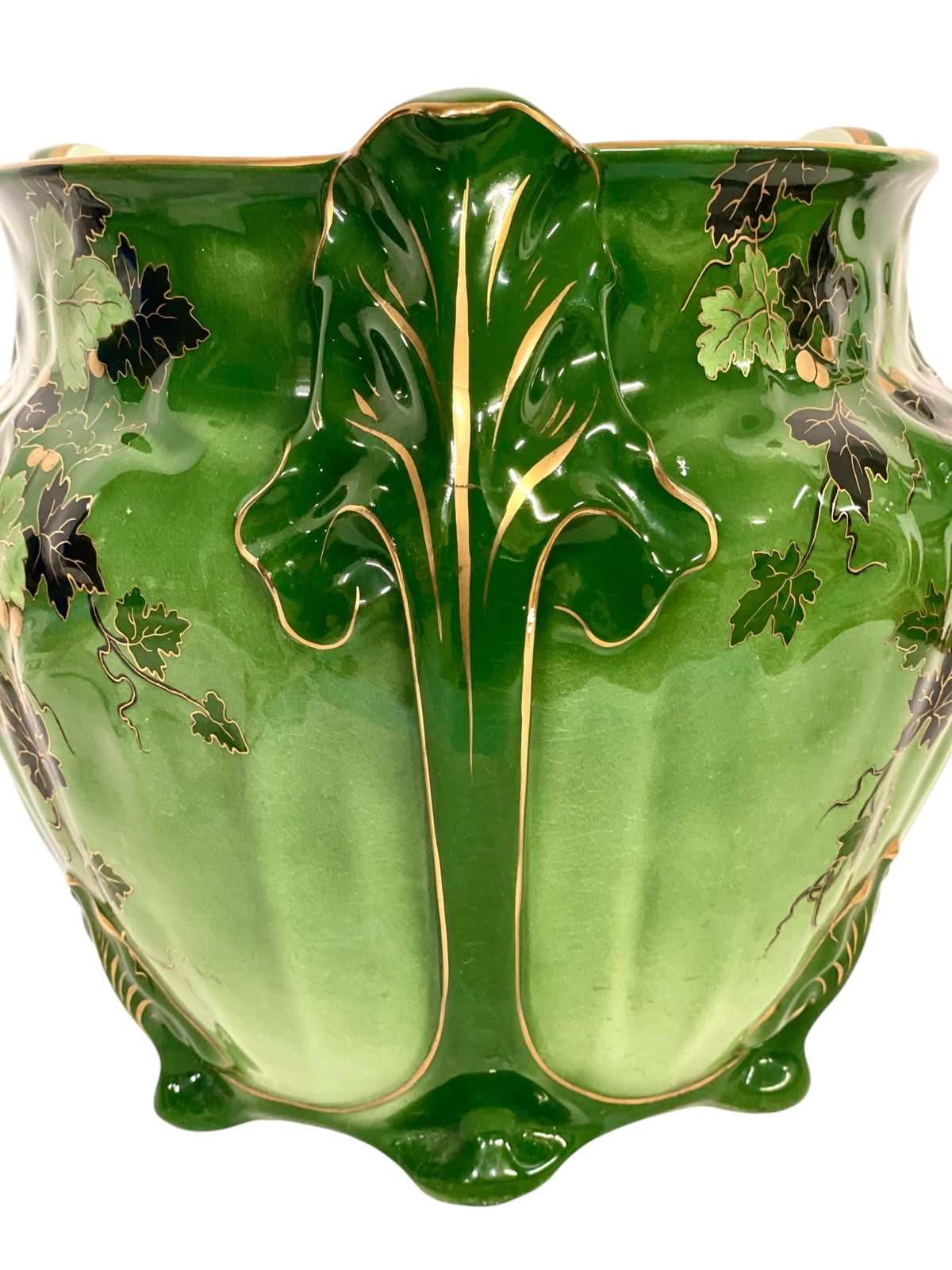 Early 20th Century Green Cachepot photo 732.0