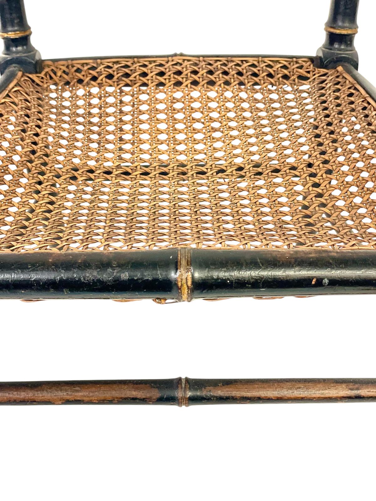 19th Century Faux Bamboo And Caned Children’s Chair photo for sale
