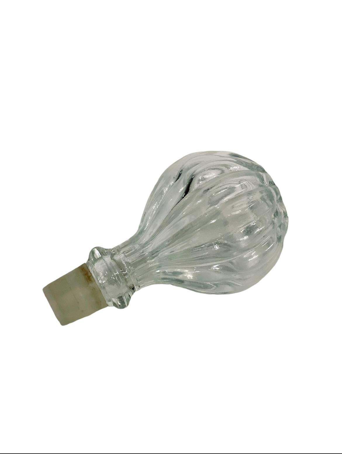 20th Century Large Lidded Crystal And Silver Plated Decanter photo for sale