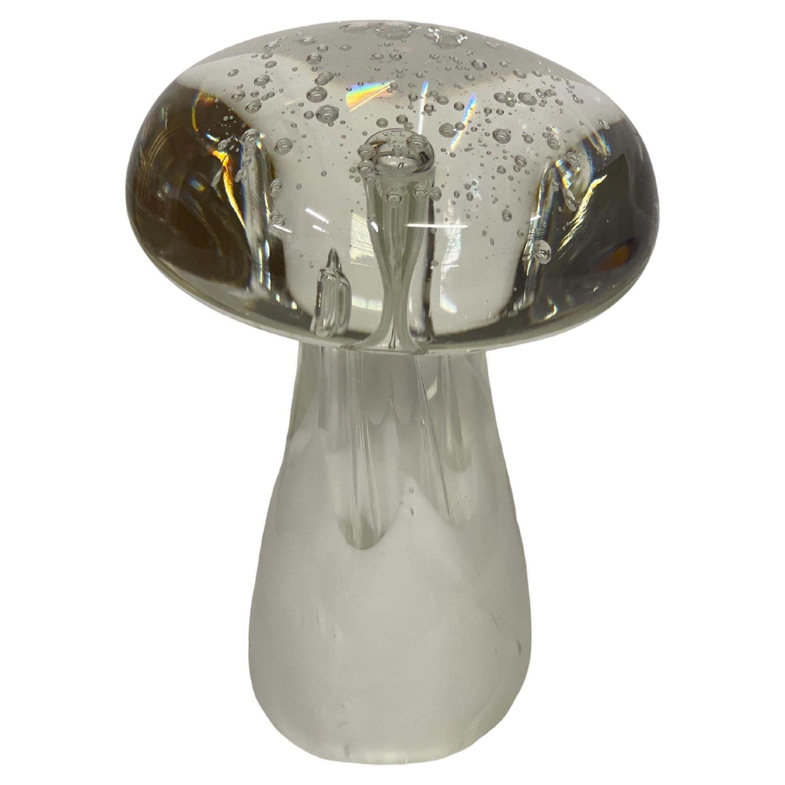 20th Century Murano Blown Glass Paperweight Mushroom