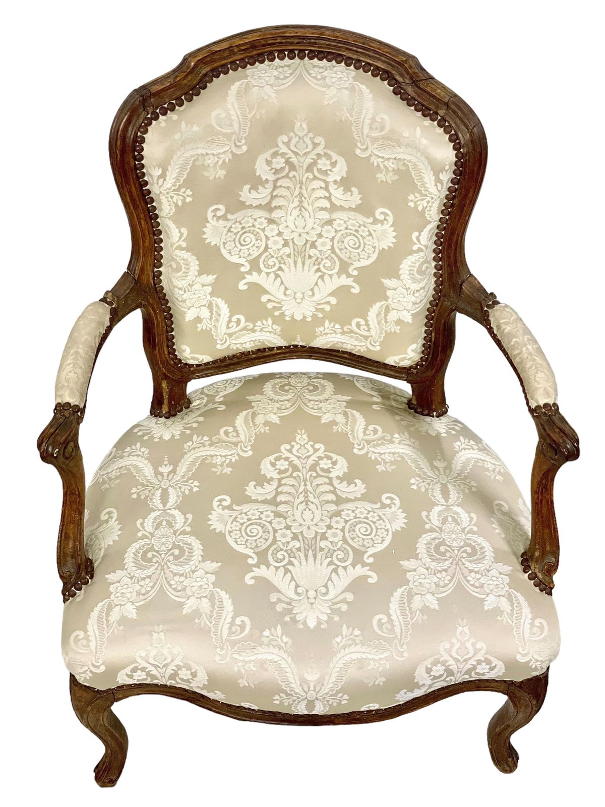 18th Century Louis XV Period Fauteuil By Mathieu Bauve photo for sale