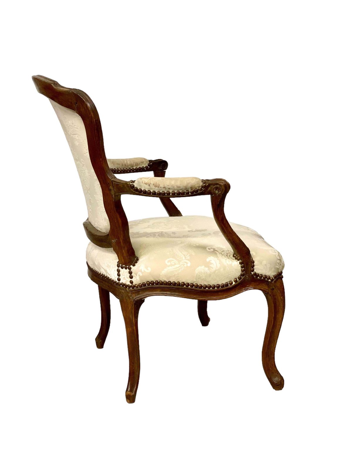 photo furniture 18th Century Louis XV Period Fauteuil By Mathieu Bauve
