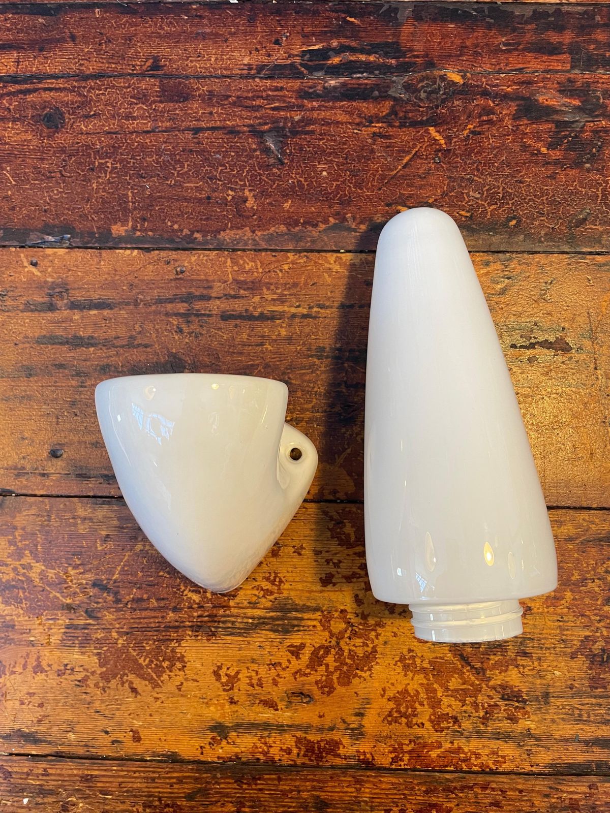 Vintage Ifö Of Sweden Ceramic Bathroom Lamps With Opaline Shades From The 1960s photo buy
