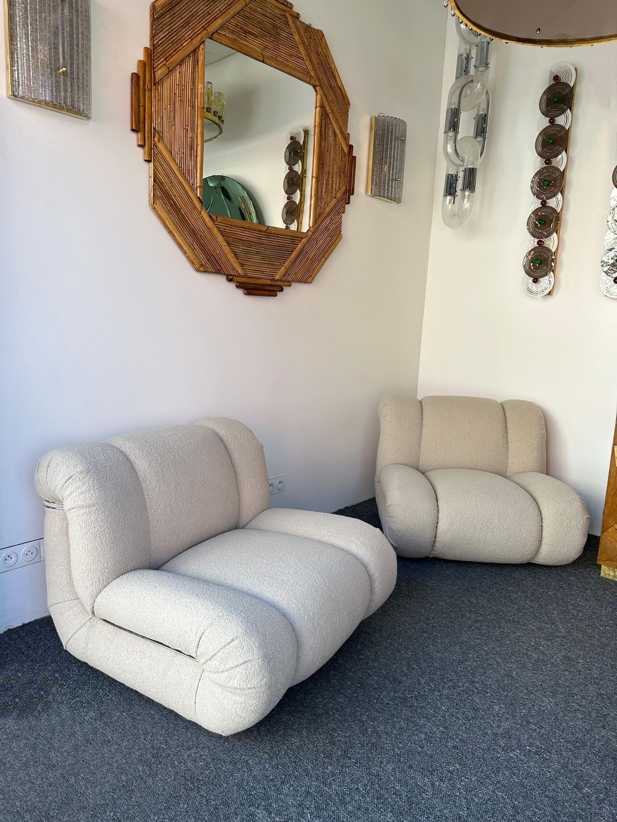 Pair Of Velasquez Slipper Chairs By Mimo Padova. Italy, 1970s photo furniture