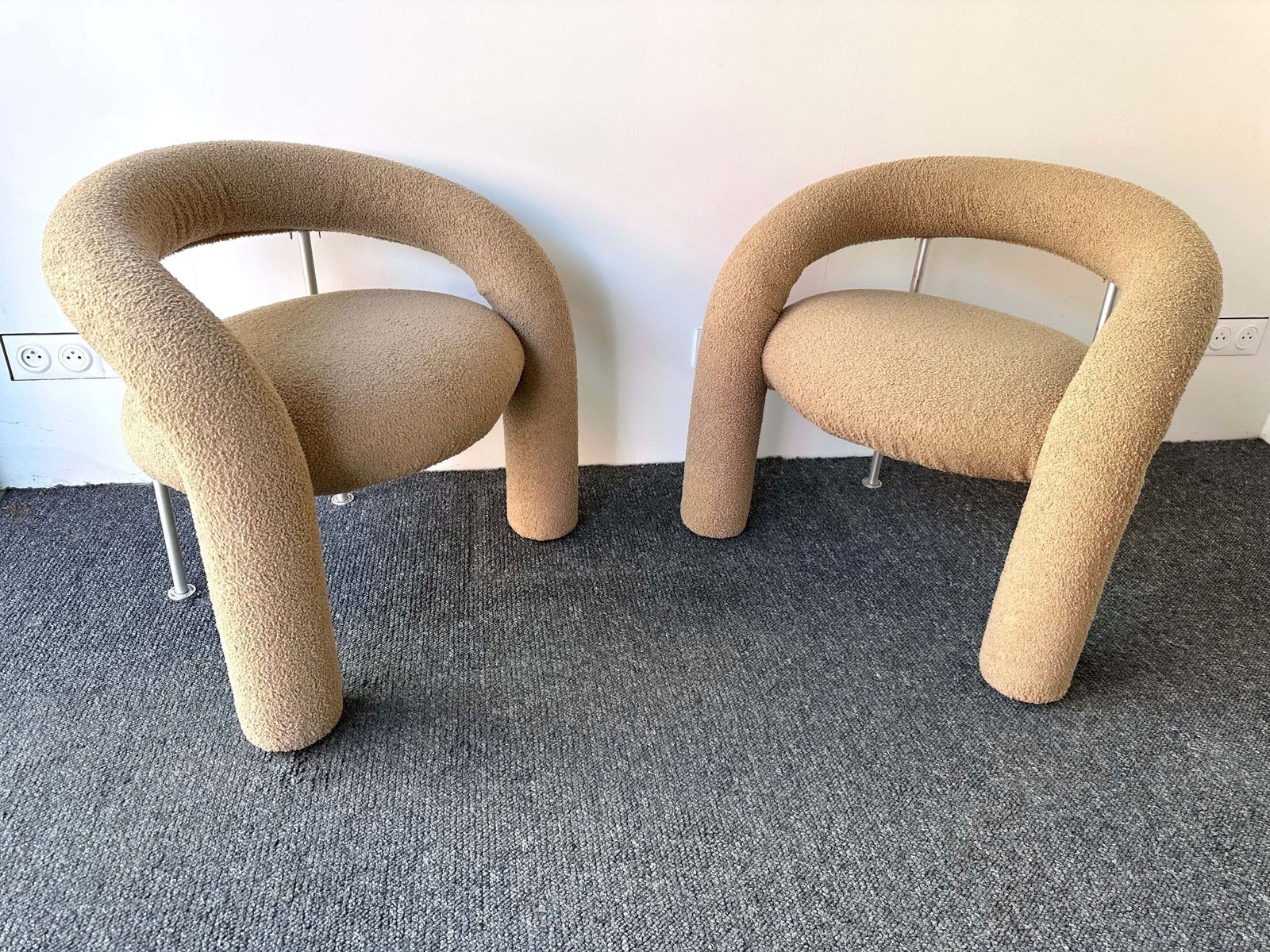 Pair Of Tube Armchairs By Bartoli For Rossi Di Albizzate. Italy, 1970s photo furniture