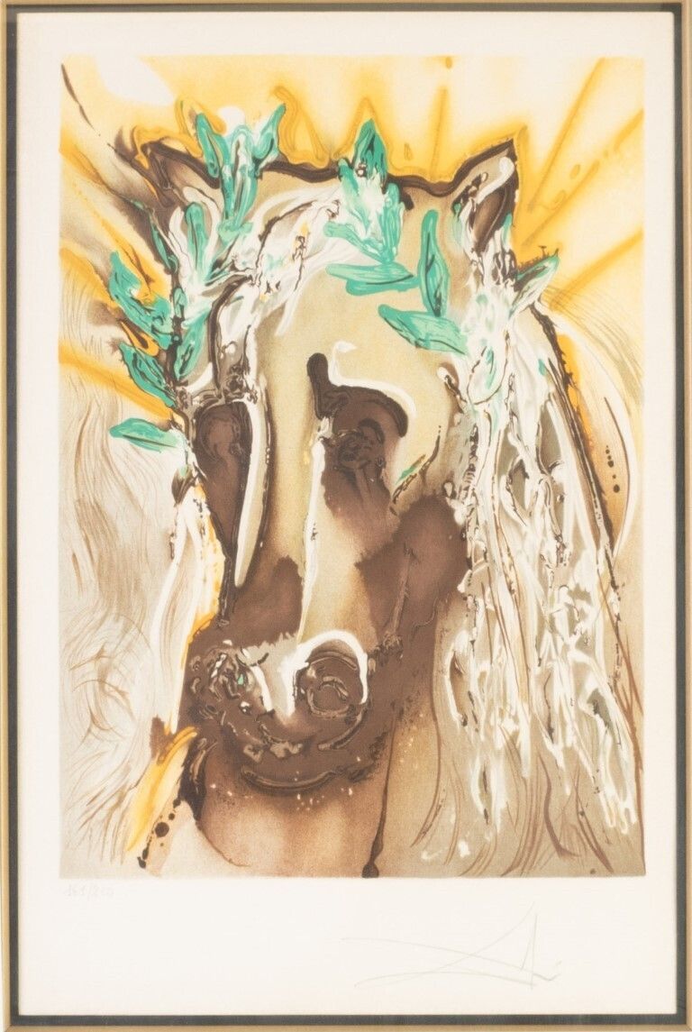 Salvador Dali “Horse Of Spring” Hand Signed & Numbered 1972 Lithograph