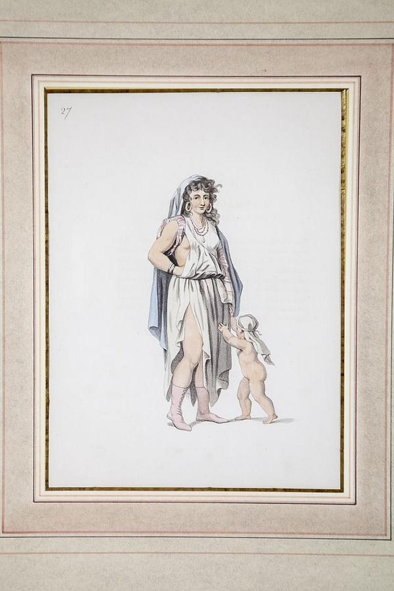 Pair Of Prints From The Early 20th Century Depicting Women photo Art
