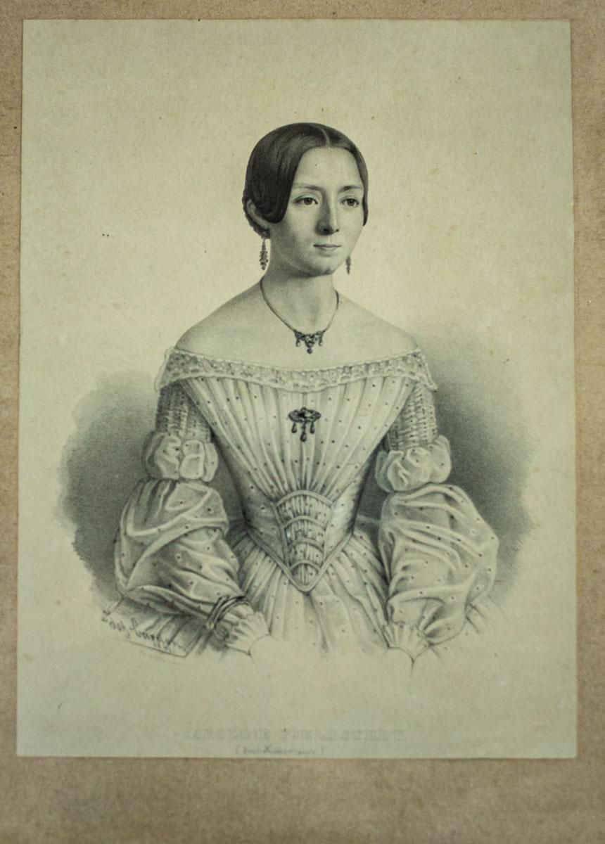 19th Century Lithograph, A Portrait Of A Dancer photo 1201.0