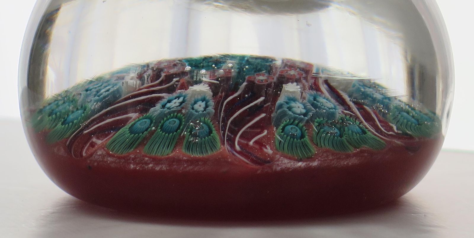 photo buy Glass Millefiori Vasart Paperweight Hand Blown, Scotland Circa 1960
