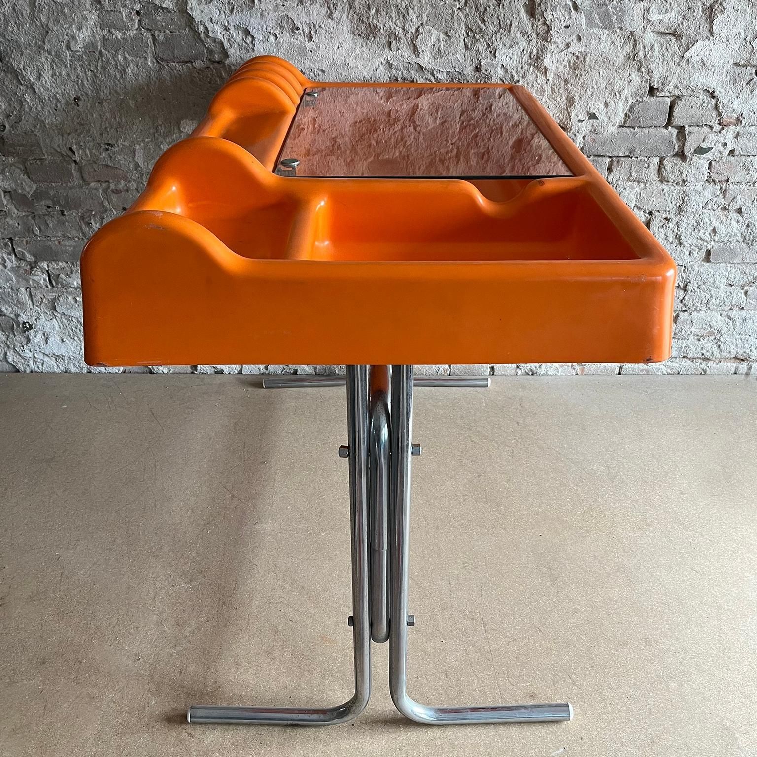 Space Age Orix Orange Writing Desk By Vittorio Parigi And Nani Prina For Molteni photo for sale