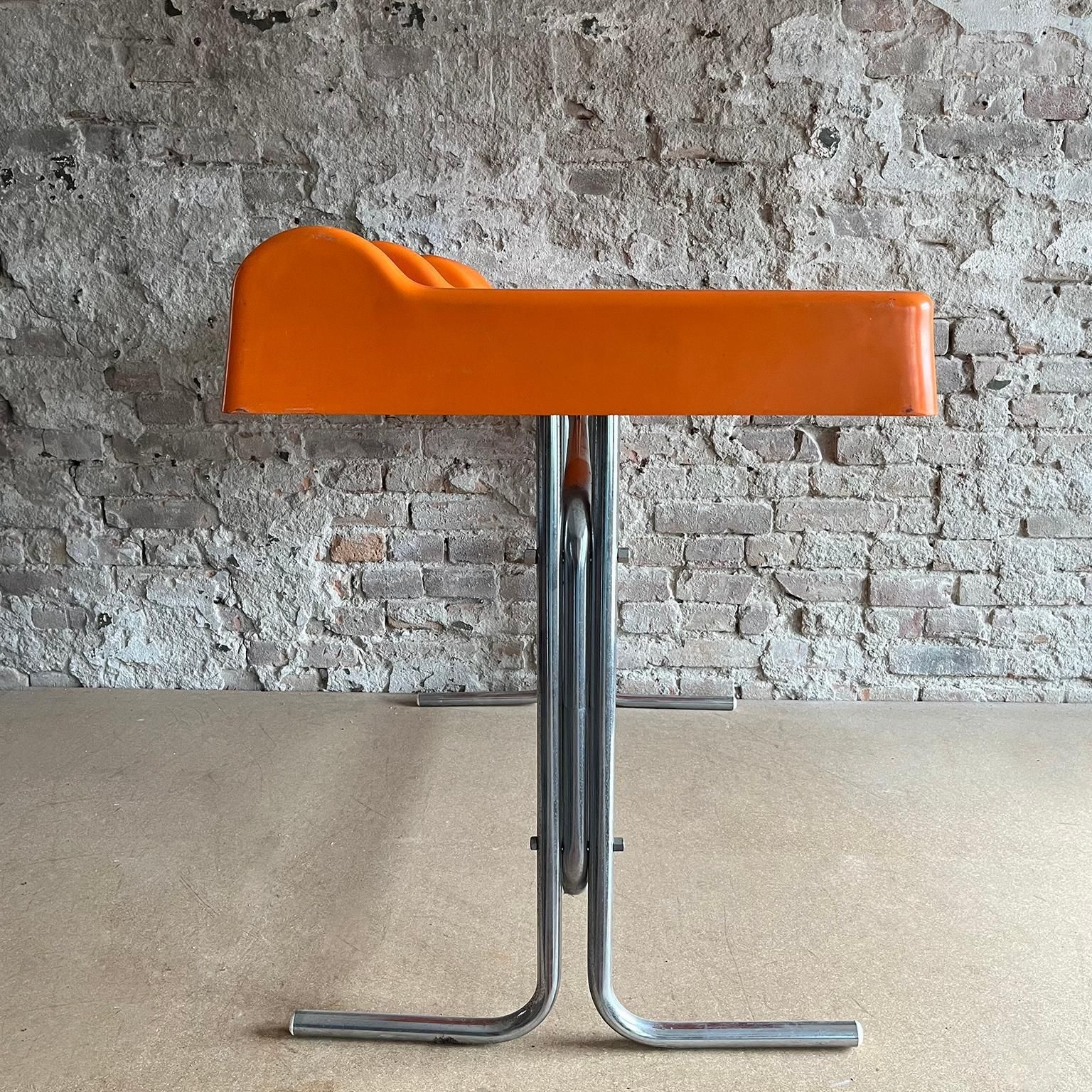 Space Age Orix Orange Writing Desk By Vittorio Parigi And Nani Prina For Molteni photo Furniture