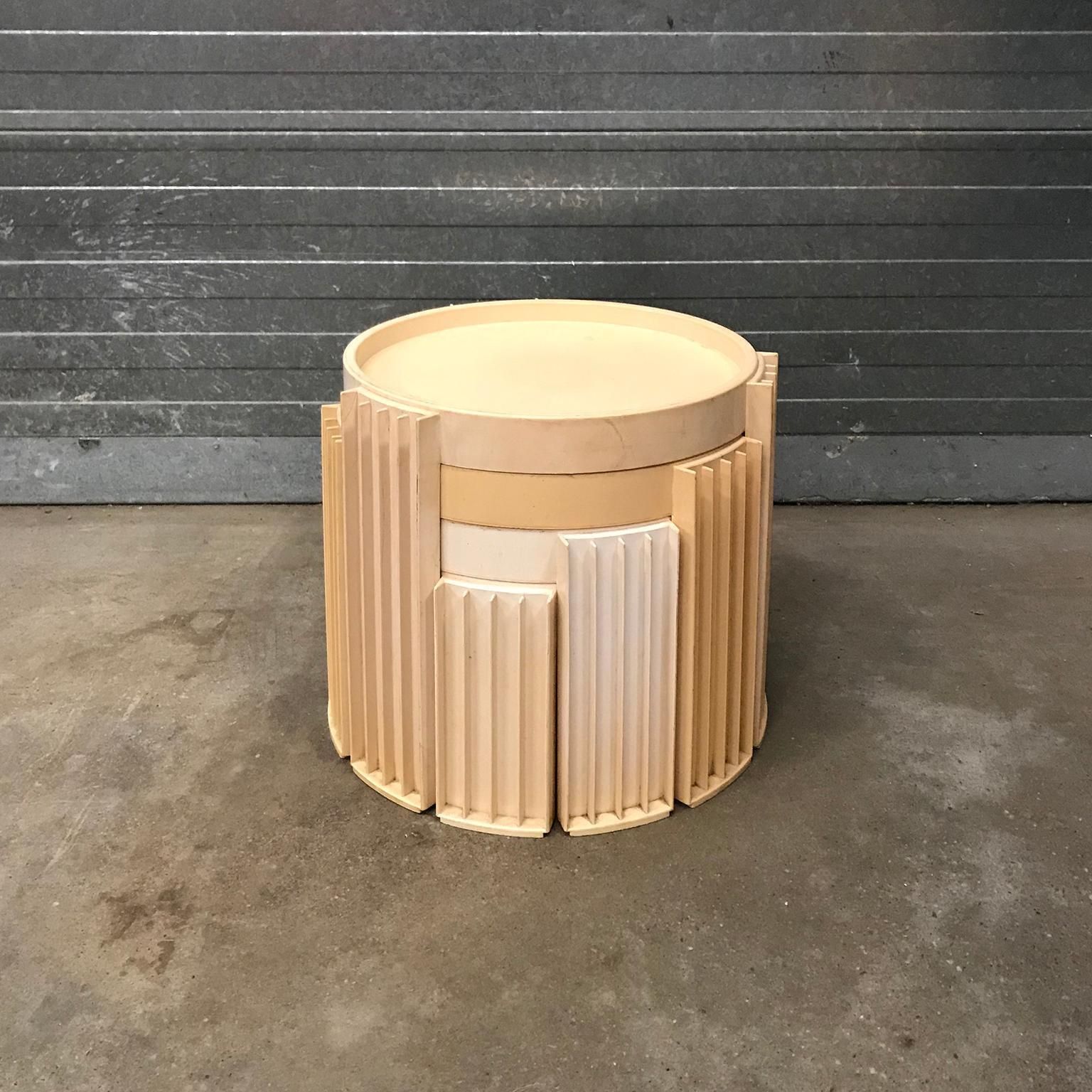 1967, Gianfranco Frattini For Cassina, 4 Pieces Of Marema Stacking Tables photo furniture