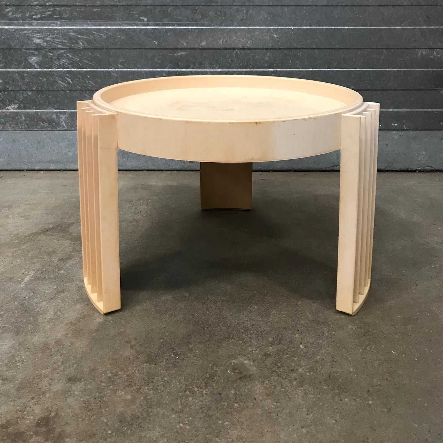 photo furniture 1967, Gianfranco Frattini For Cassina, 4 Pieces Of Marema Stacking Tables