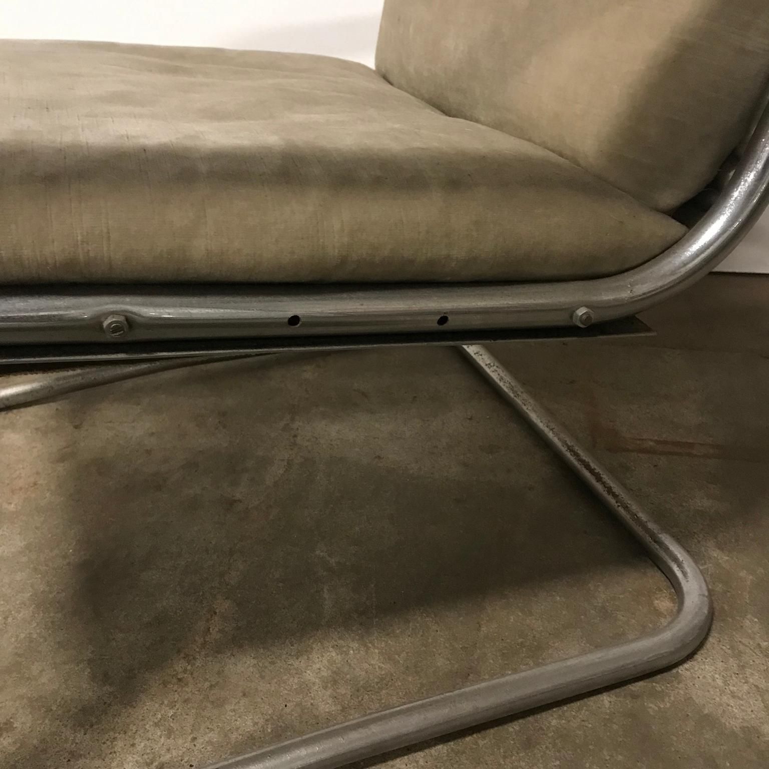 1673.0 1930, Paul Schuitema Easy Chair, Fabric With Black Lacquered Wooden Armrests photo