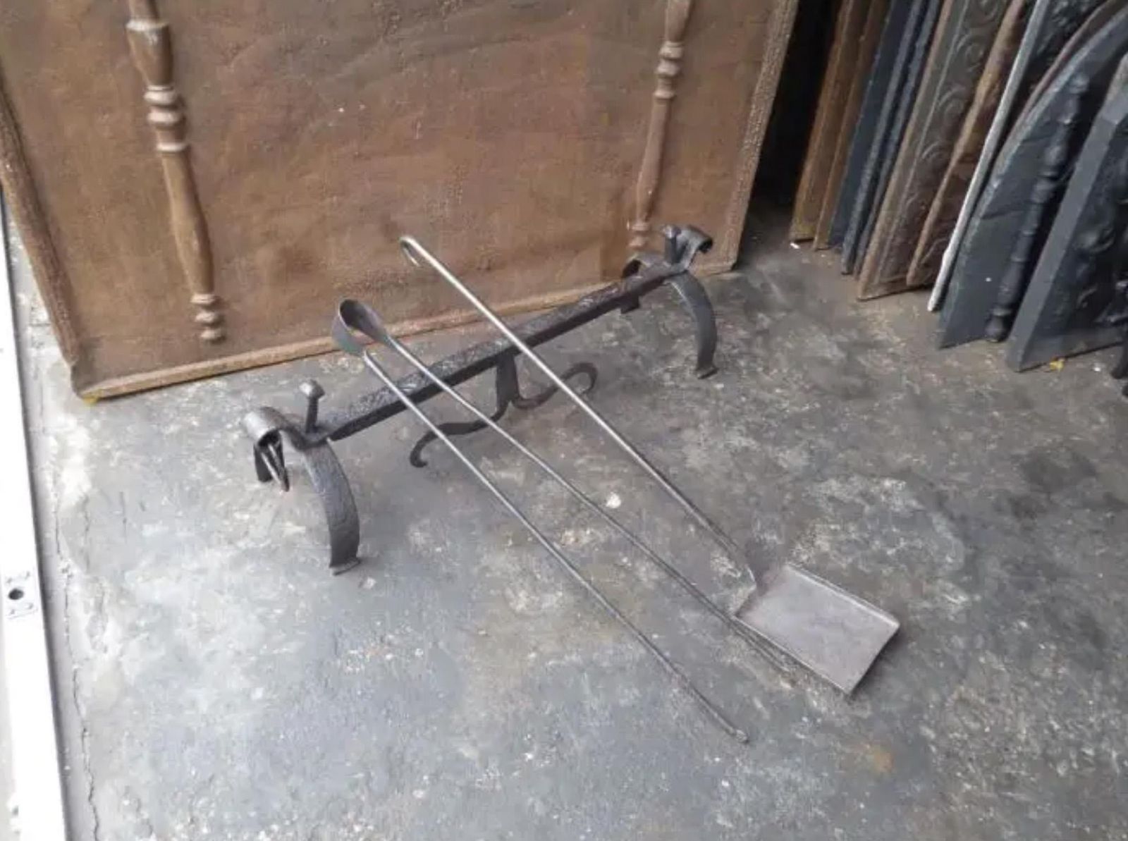 Gothic Rest For Fireplace Tools, 17th Century photo 407.0
