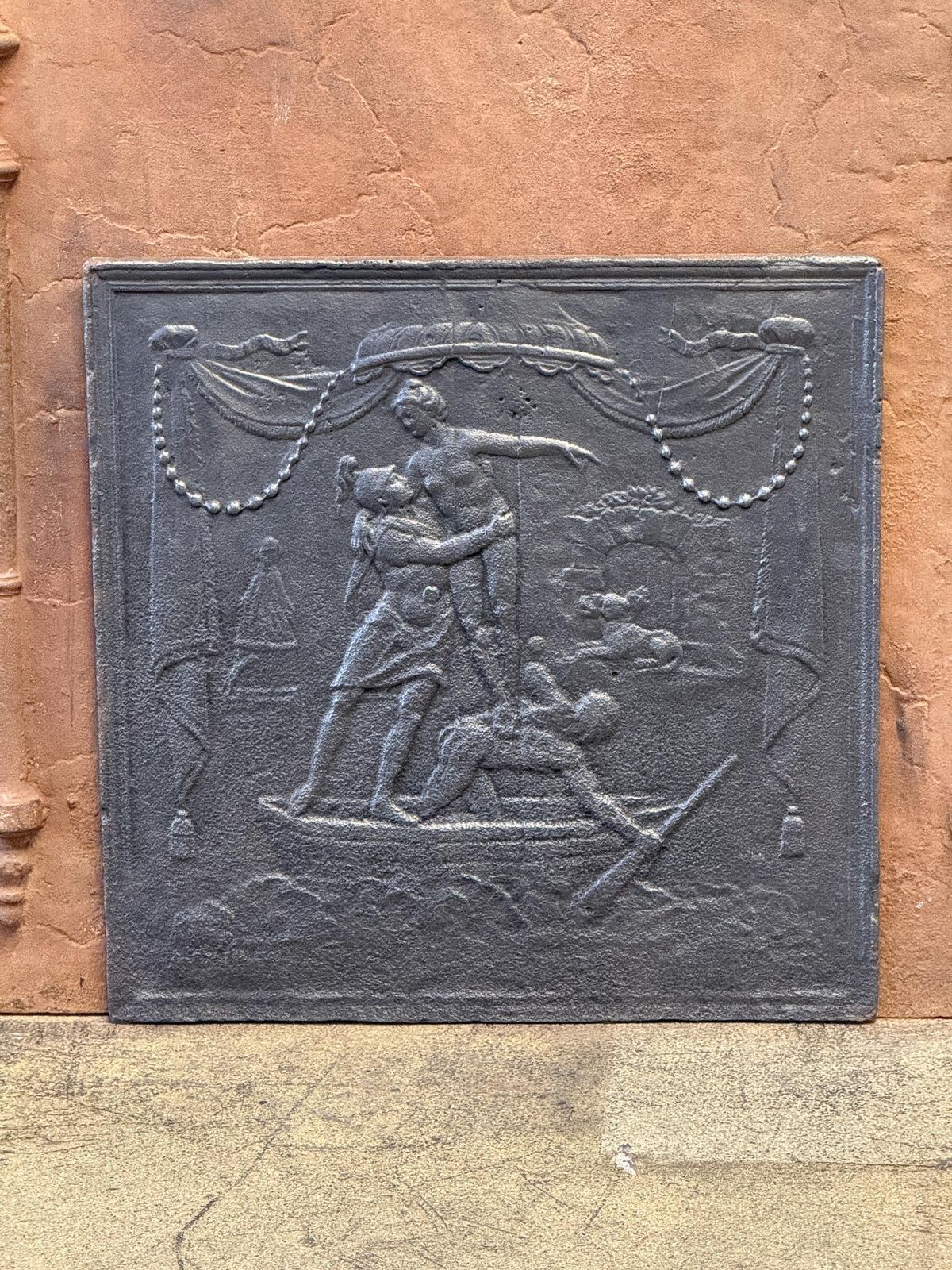 French 'Persephone And Hades' Fireback / Backsplash, Neoclassical Period photo furniture