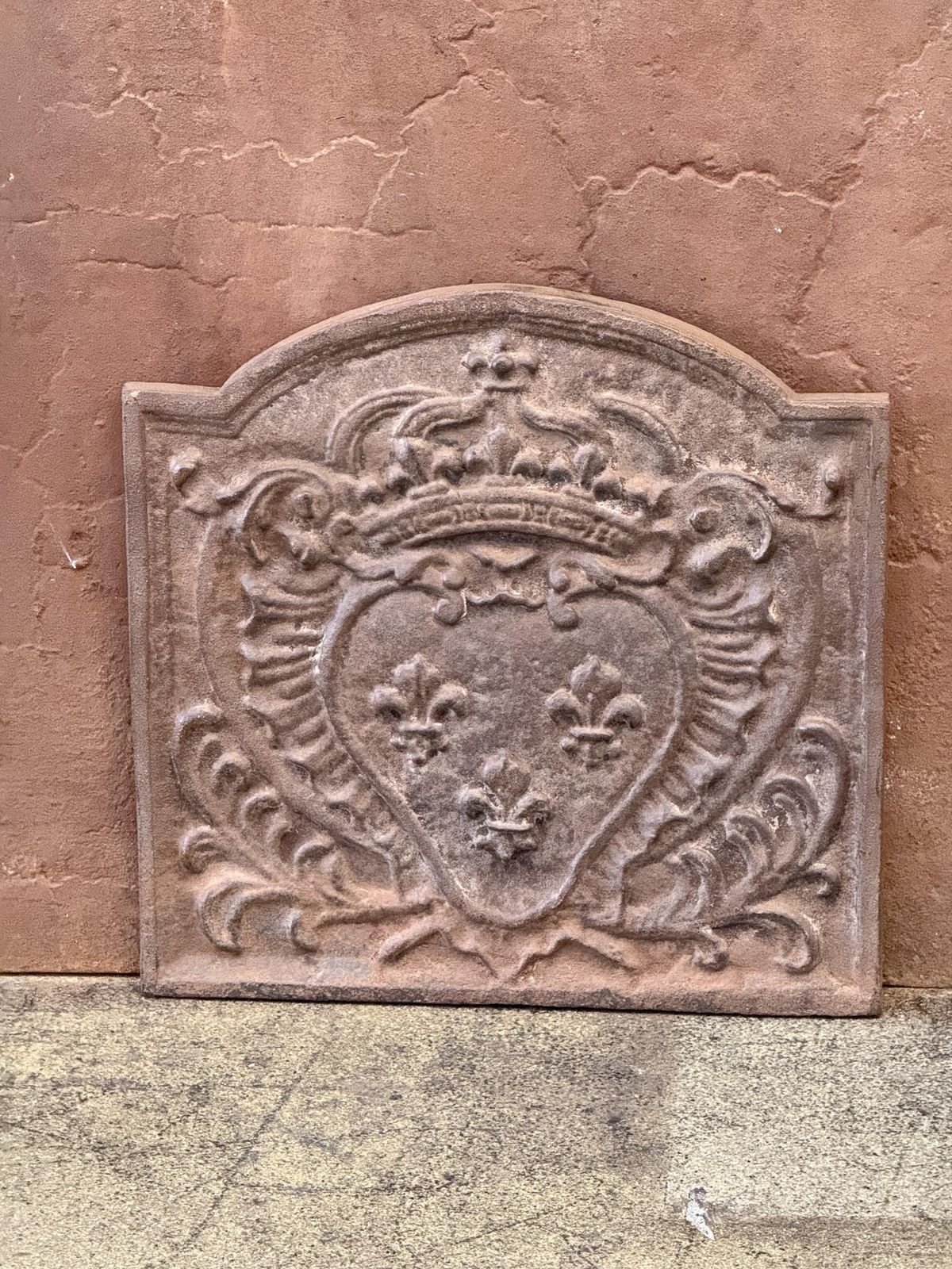 French Louis XV Style 'Arms Of France' Fireback / Backsplash photo Home Fixtures