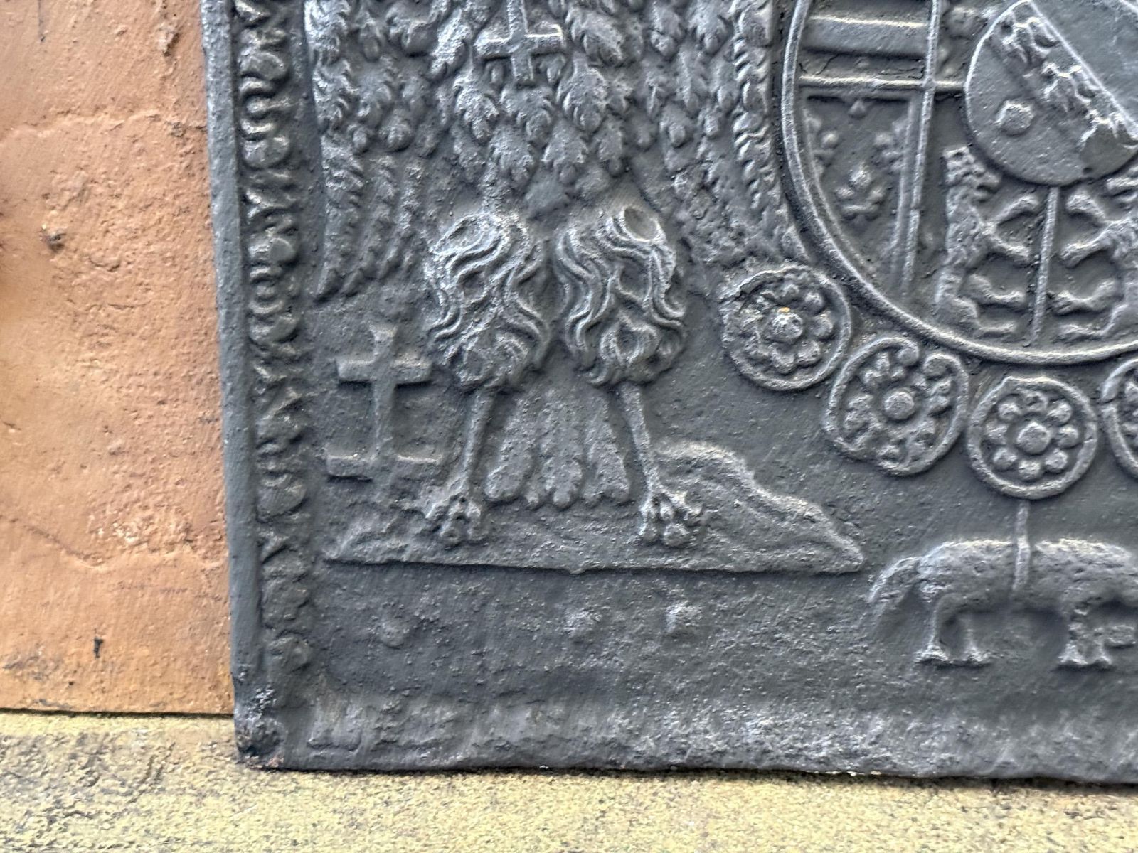 French 'Arms Of Lorraine' Fireback, Louis XIV Period photo buy