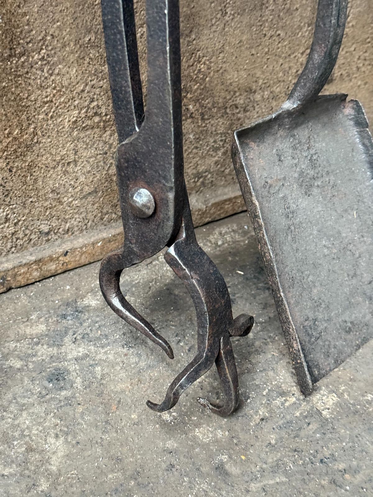 Large 18th Century French Fireplace Tools Or Fire Tools photo buy