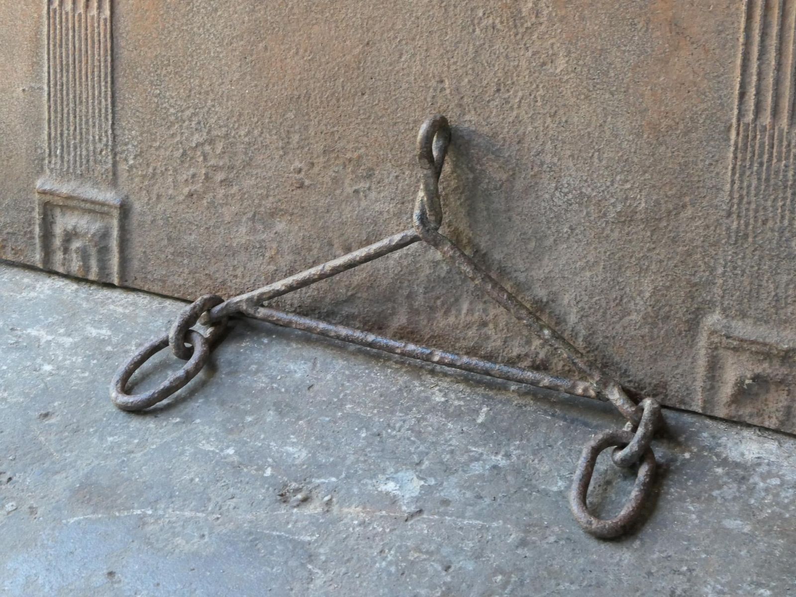 Large 17th Century French Fireplace Pot Hook, Louis XIV Period photo 322.0