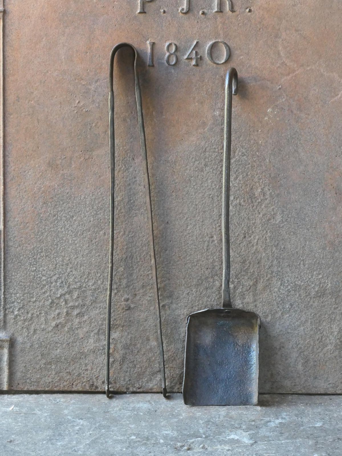 Rustic French Fireplace Tools, 18th 19th Century, Louis XV Period photo Home Fixtures