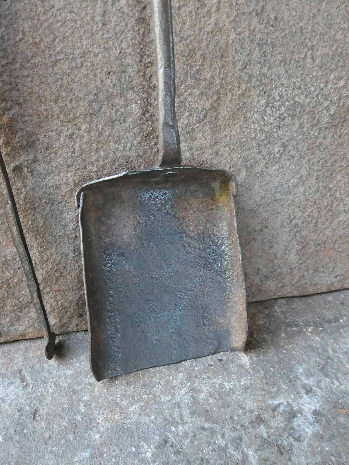 Rustic French Fireplace Tools, 18th 19th Century, Louis XV Period photo vintage