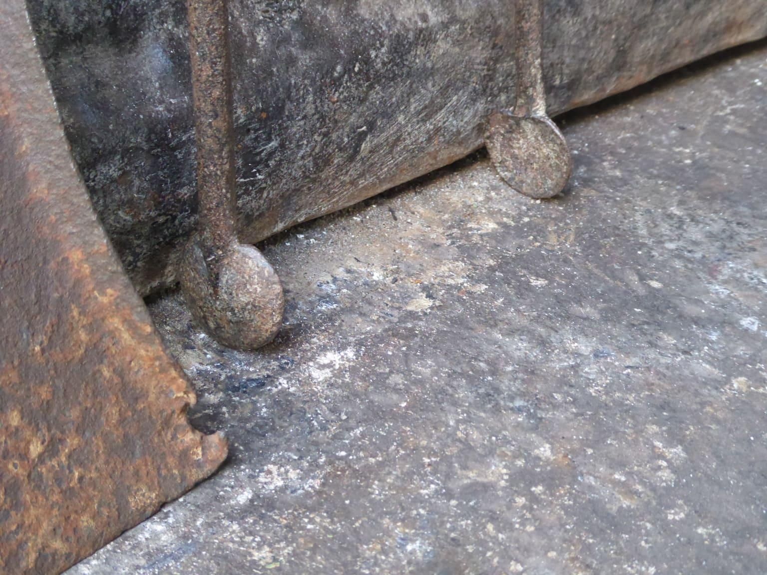 Rustic French Wrought Iron Fireplace Tools Or Fire Tools, Early 18th Century photo vinterior